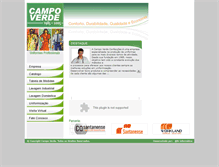 Tablet Screenshot of campoverdework.com.br